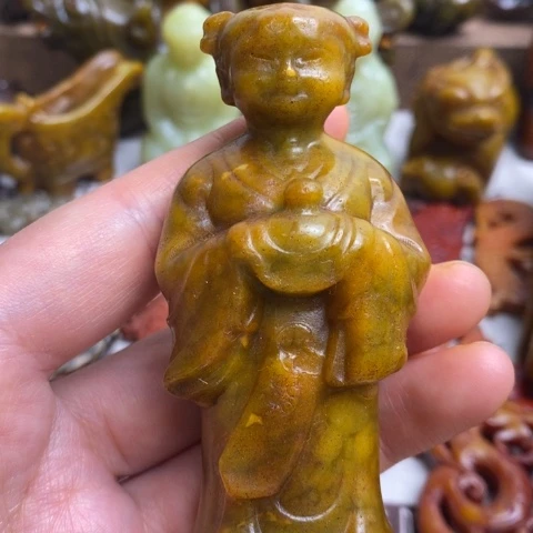 蛇纹石玉未镶嵌颈饰31