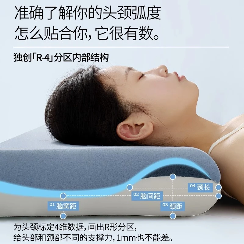 枕头护颈椎助深睡眠专用儿童枕成人记忆棉枕慢回弹