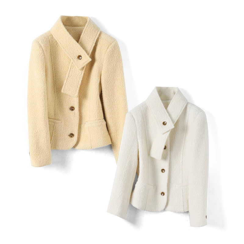 28991【碧系列】复古气质短外套HC8204