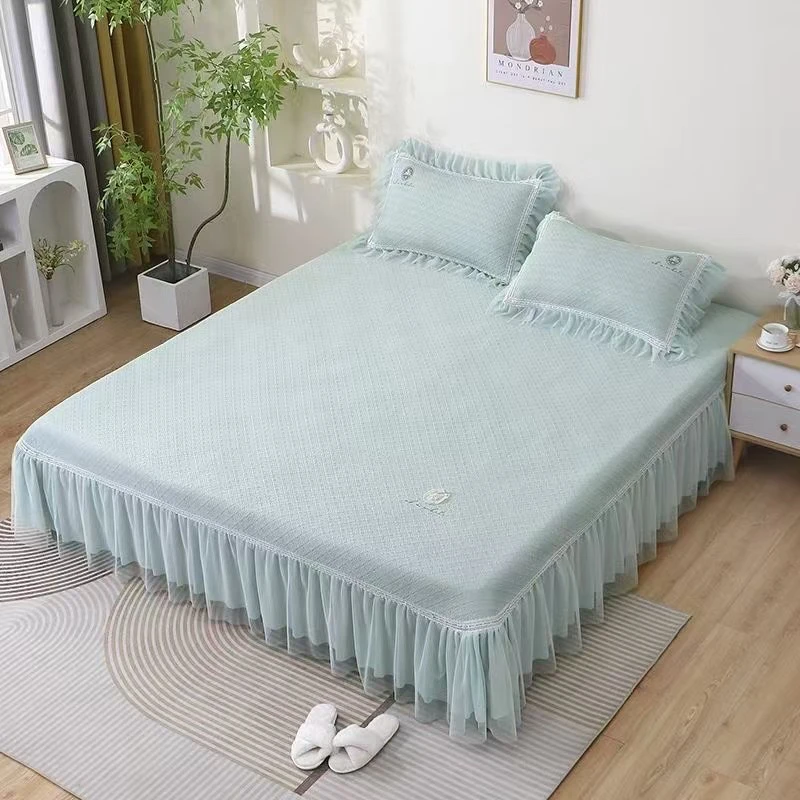 Choo.系列款【冰豆豆凉席】冰感PE高分子床裙款