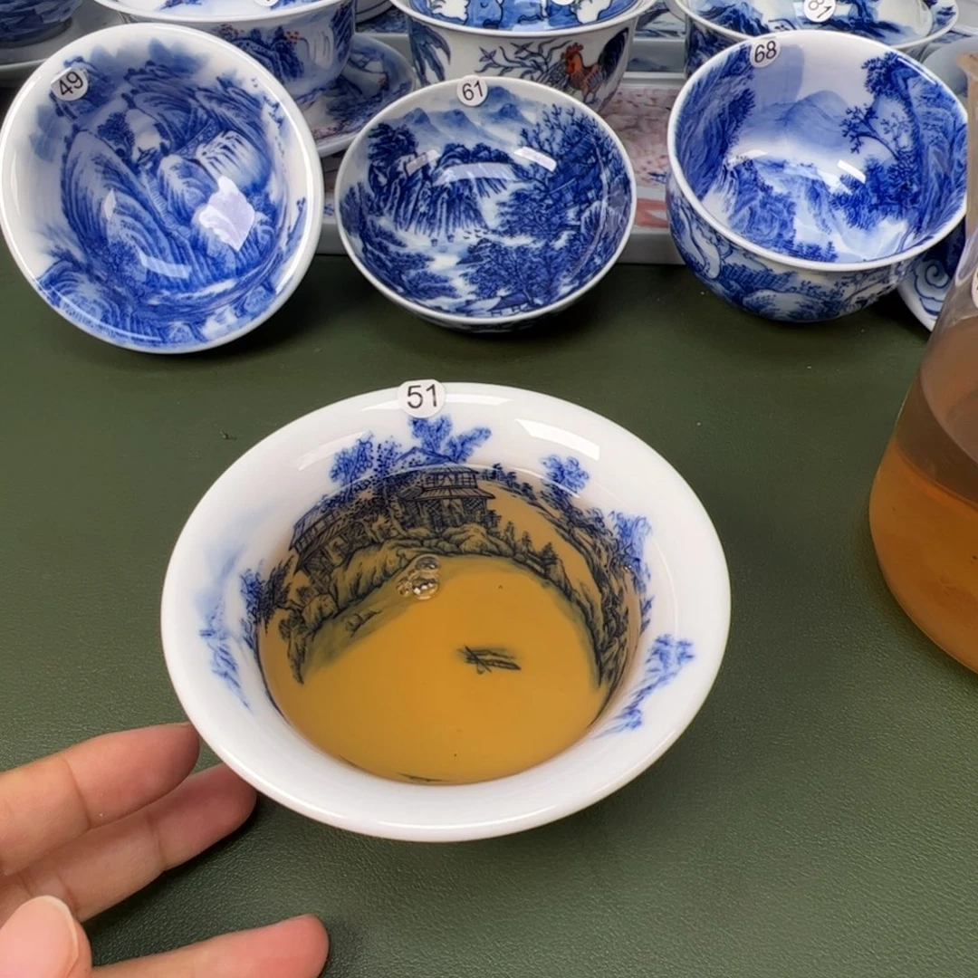 景德镇纯手工纯手绘茶具木木51