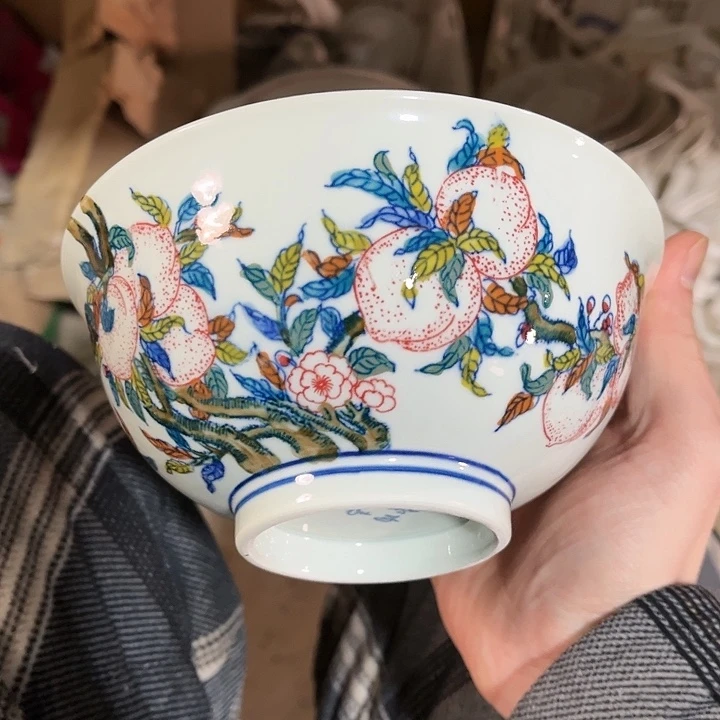 瓷片//////直径15厘米。绿西西。