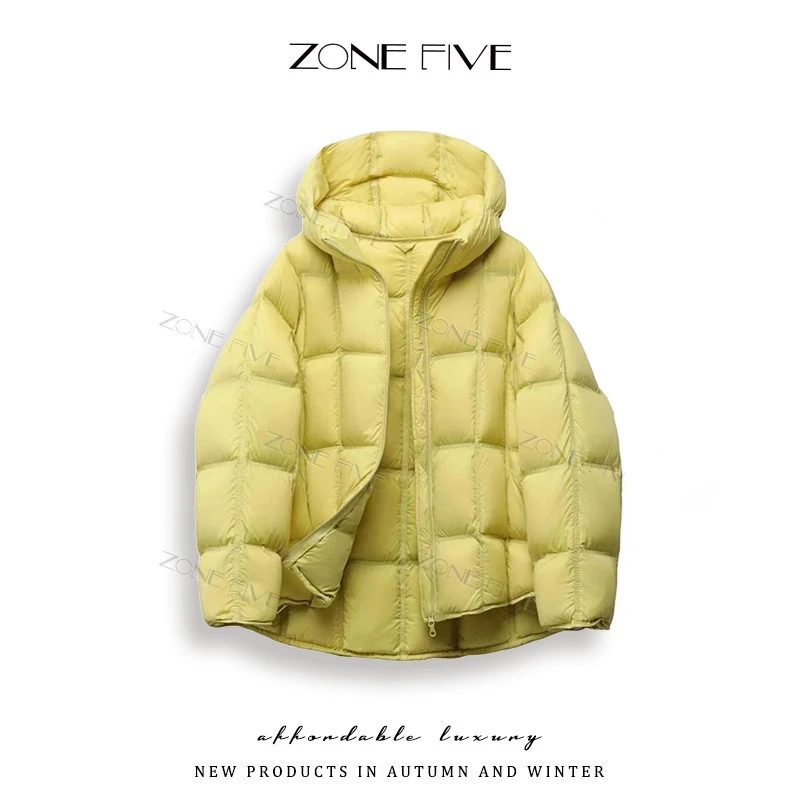 【带帽韩版】云朵泡芙龟背短款羽绒服女新款连帽面包服冬季女款