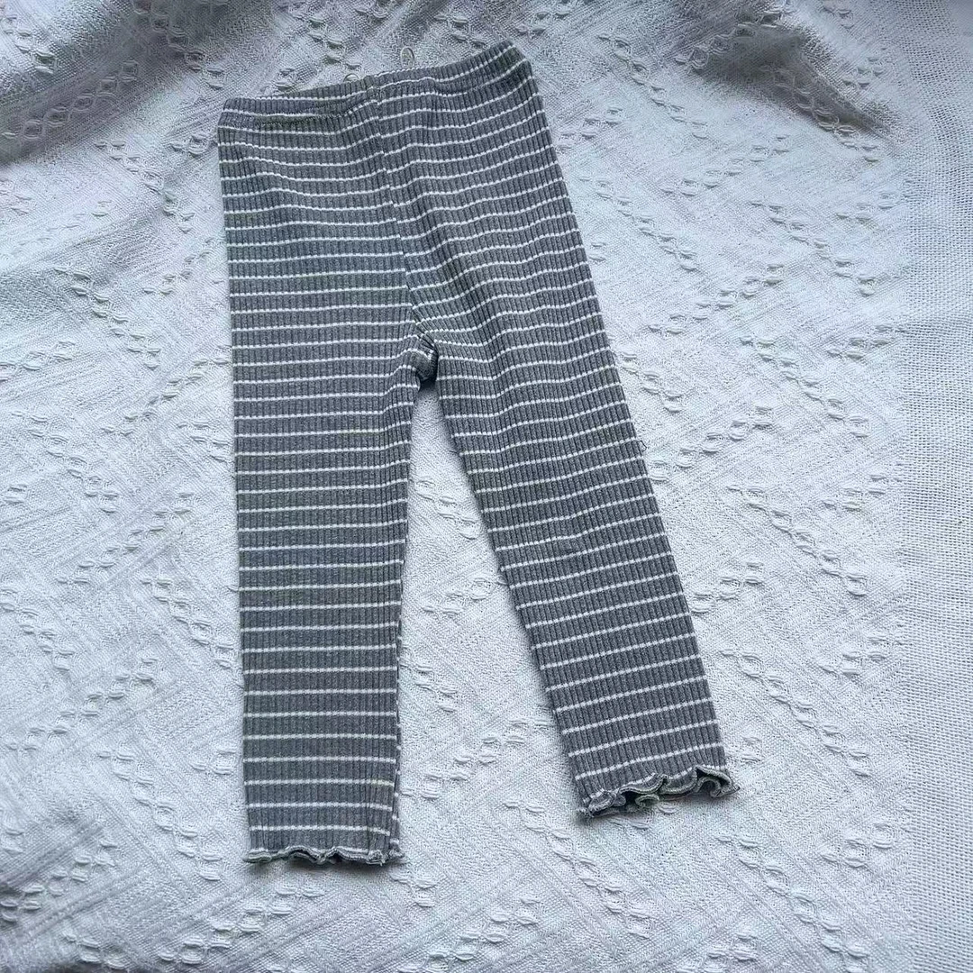GG192 女童条纹打底裤 不加绒