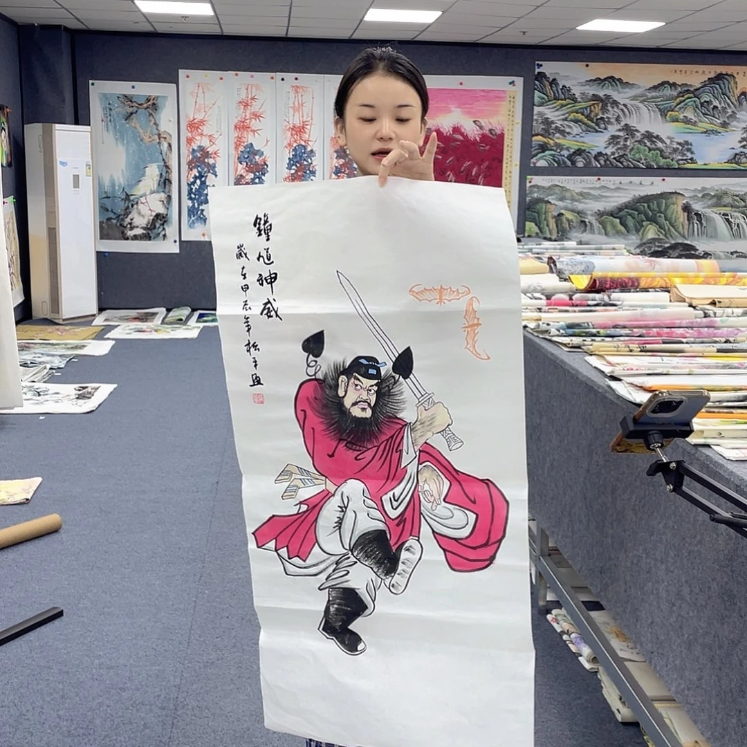 国画作品小姐姐放漏…