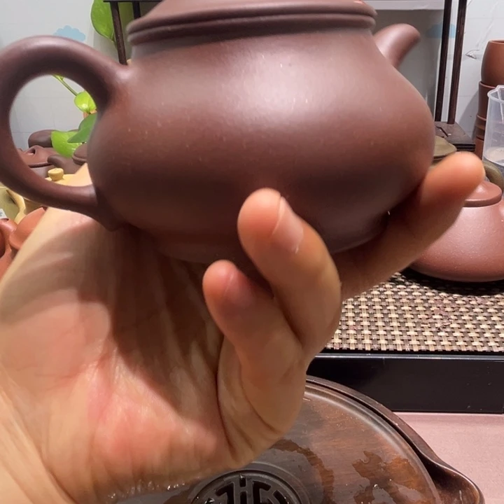 紫砂茶壶台西底槽清260cc矮潘