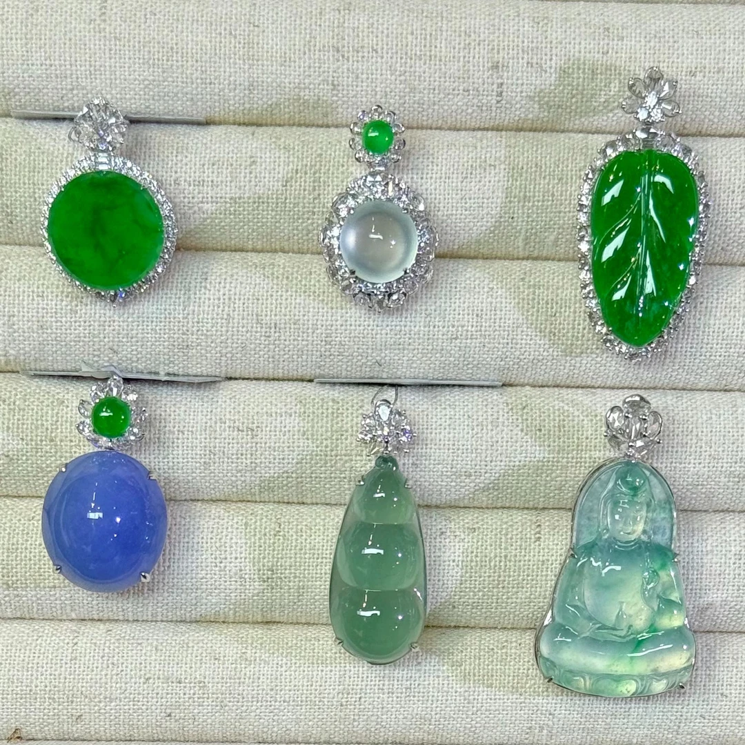 翡翠吊坠-18K金-CC21-多样性发一件-JM|CXQ21