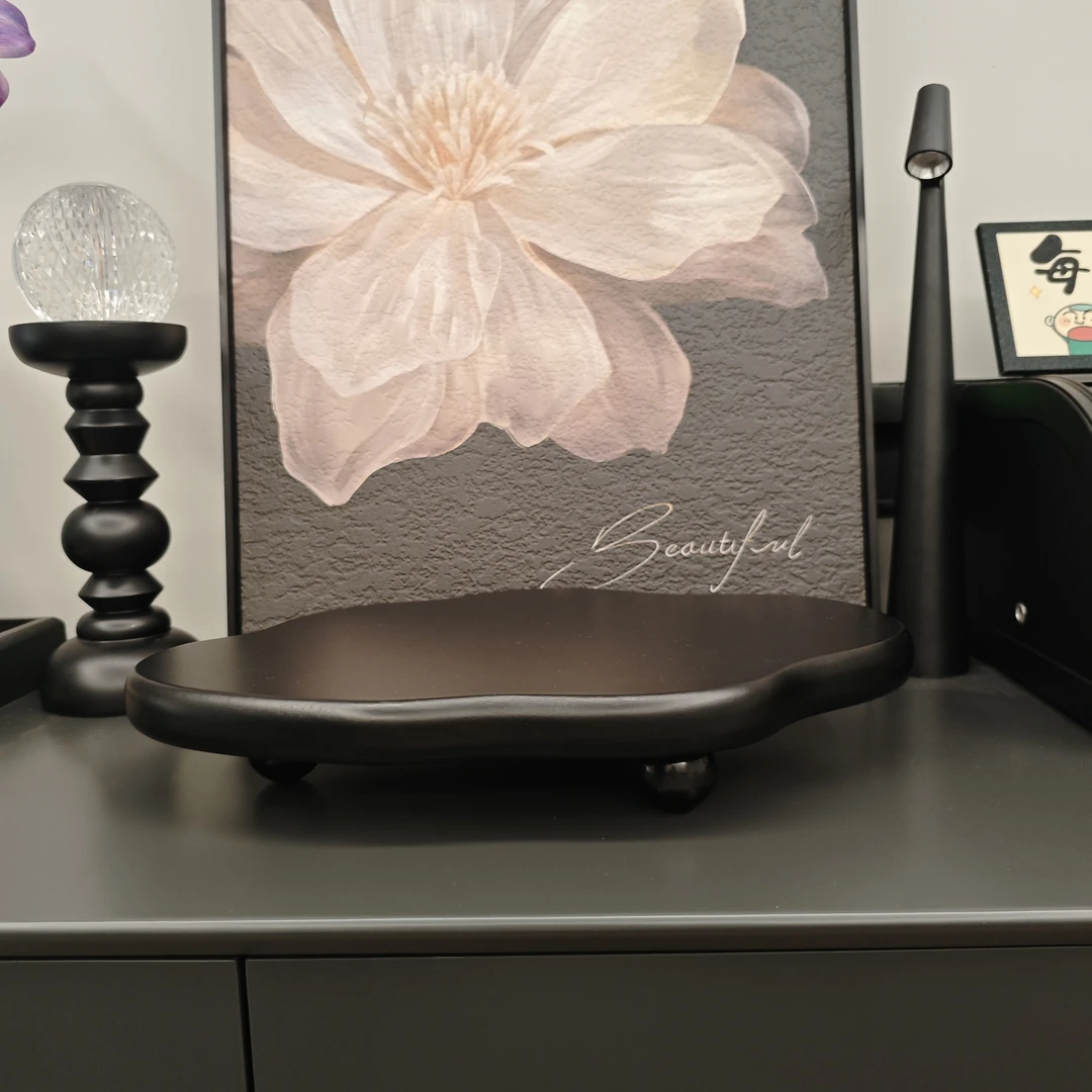 云朵托盘」桌面置物架不规则托盘黑白摆盘拍摄道具香薰首饰收纳盘