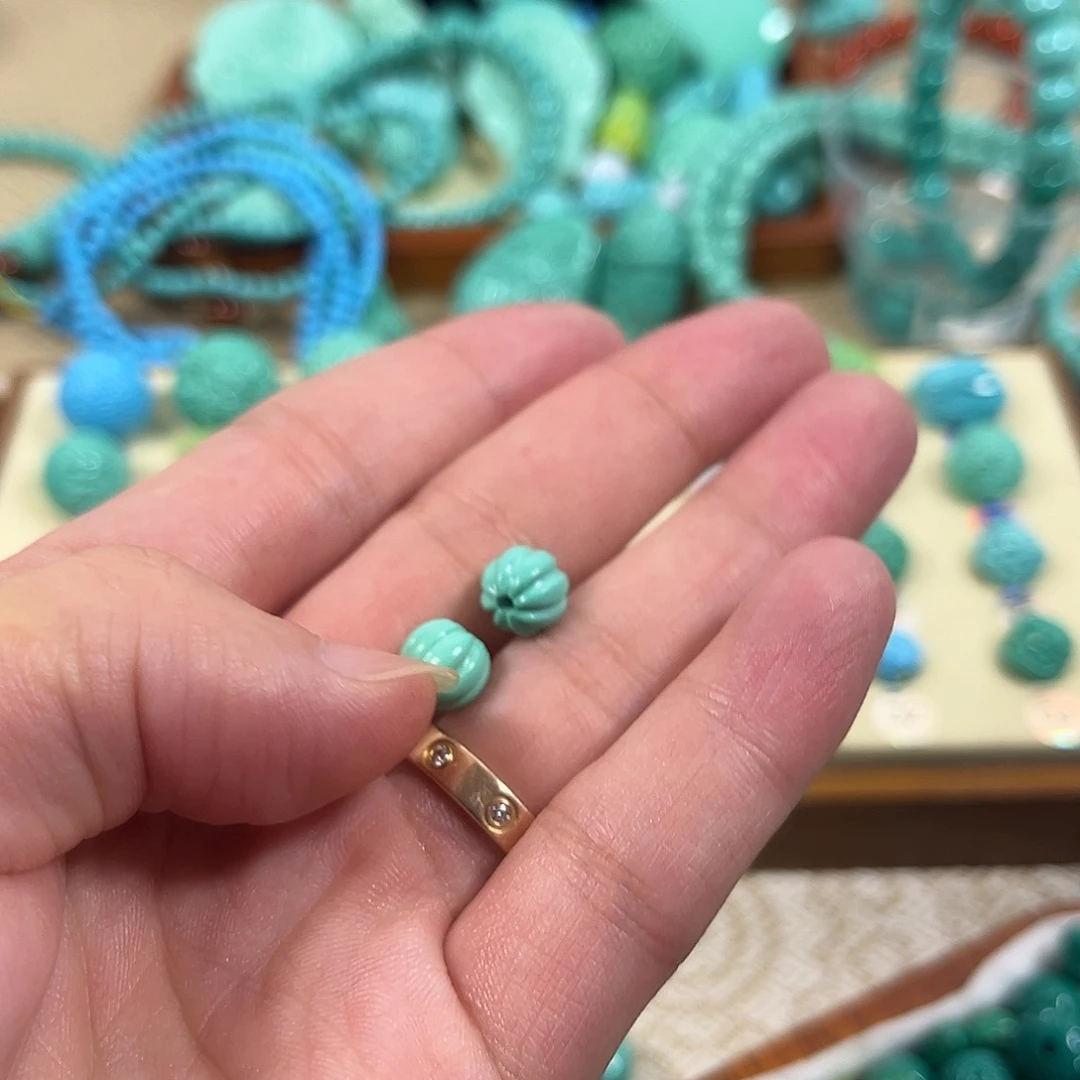 手工雕刻配饰配珠手串尺寸8