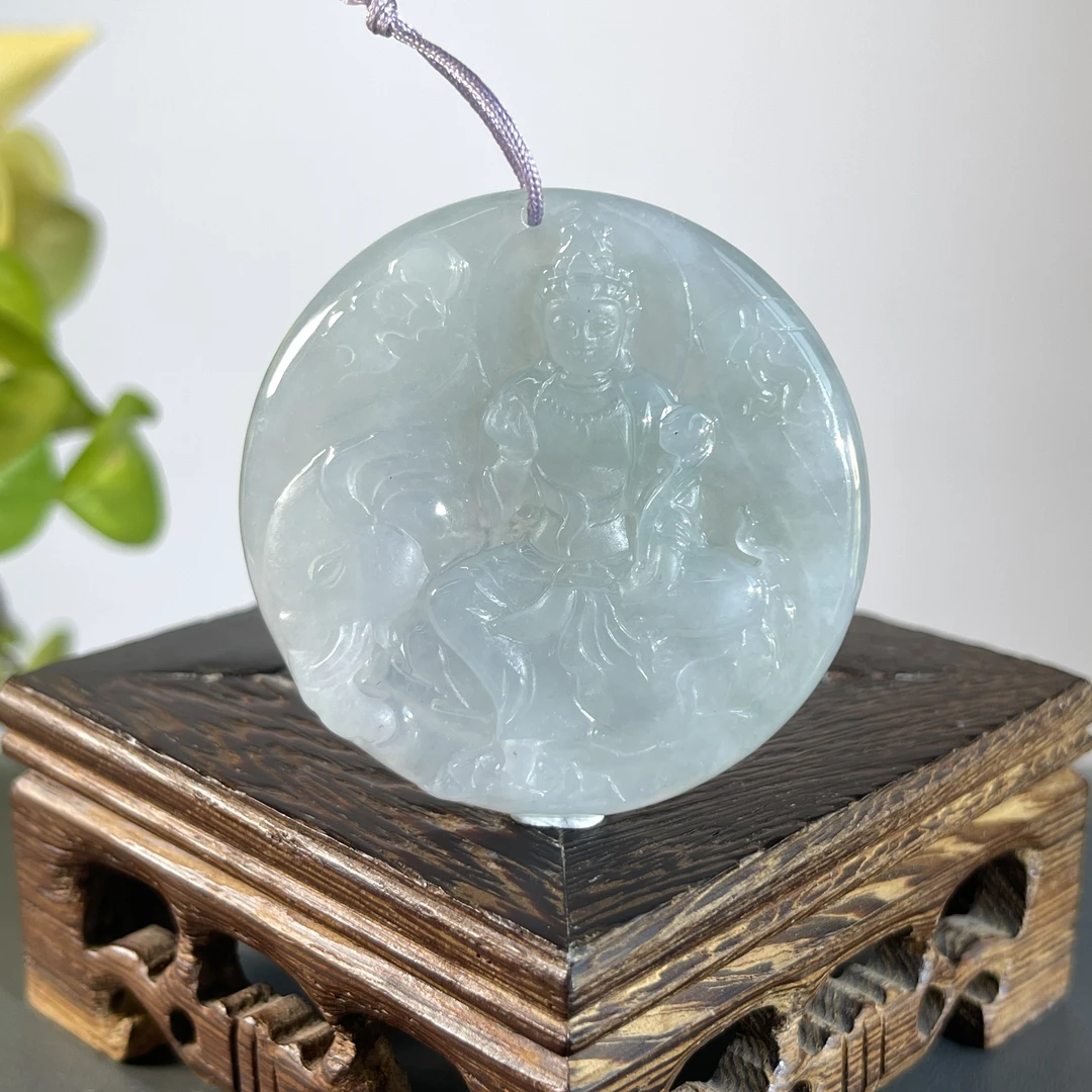 JCA19-60  天然缅甸A货翡翠  普贤