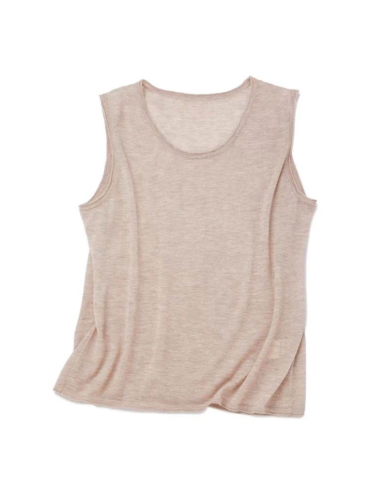 幽影零感精纺100支羊绒背心基础款简约