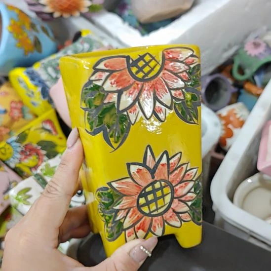 当场凑满15发货，不凑不发，花盆盆口不方不圆有针孔黑点矿点是正常