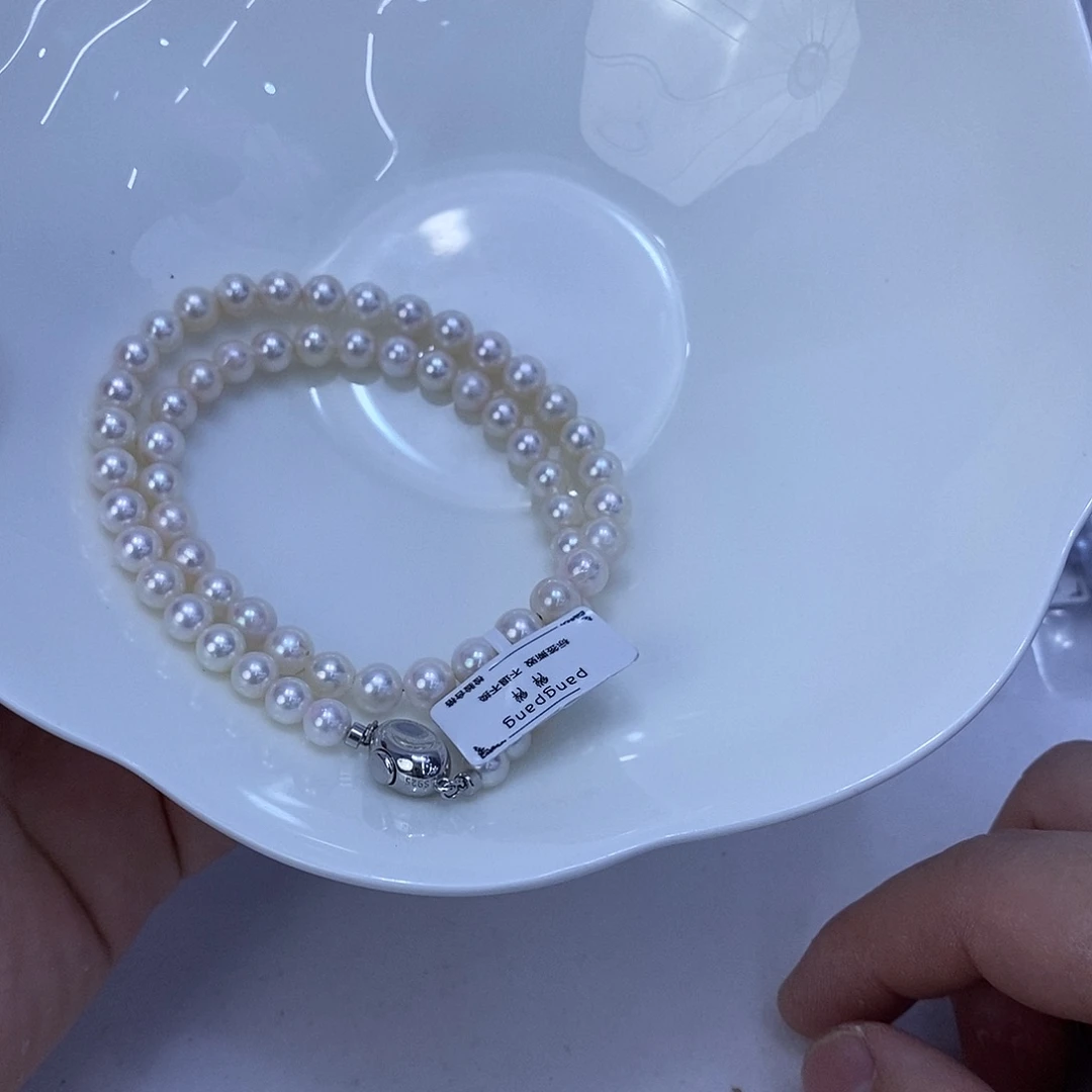 海水珍珠银S925镶嵌颈饰
