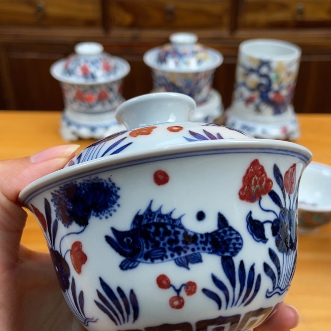 手绘现代茶具非古董