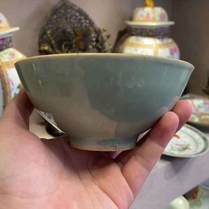碗7166瓷器—豆青釉碗
