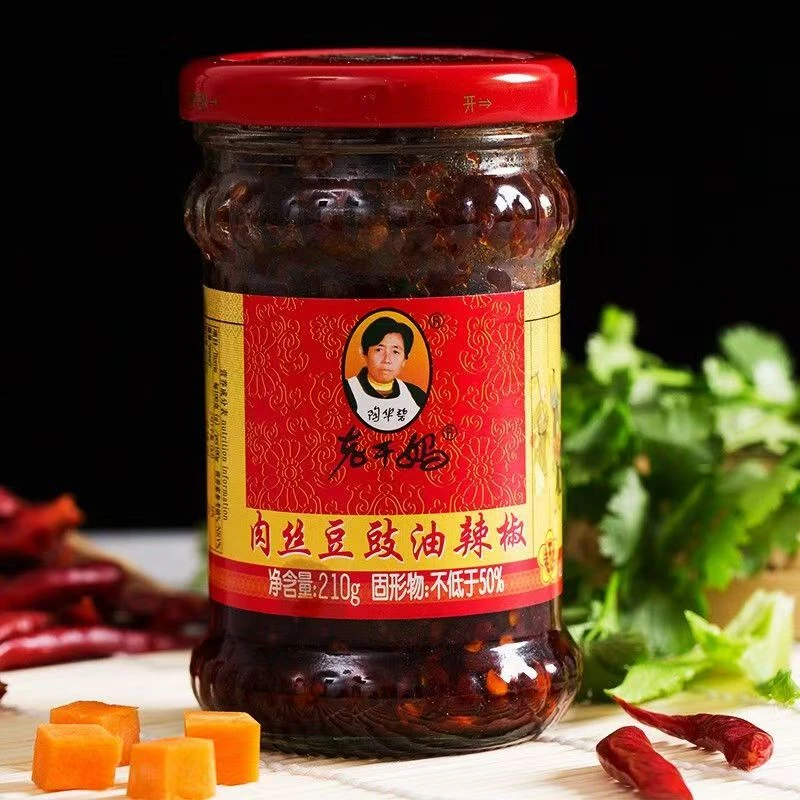 老干妈肉丝豆豉油辣椒210g下饭菜拌饭酱拌面夹馍炒菜火锅调料贵州