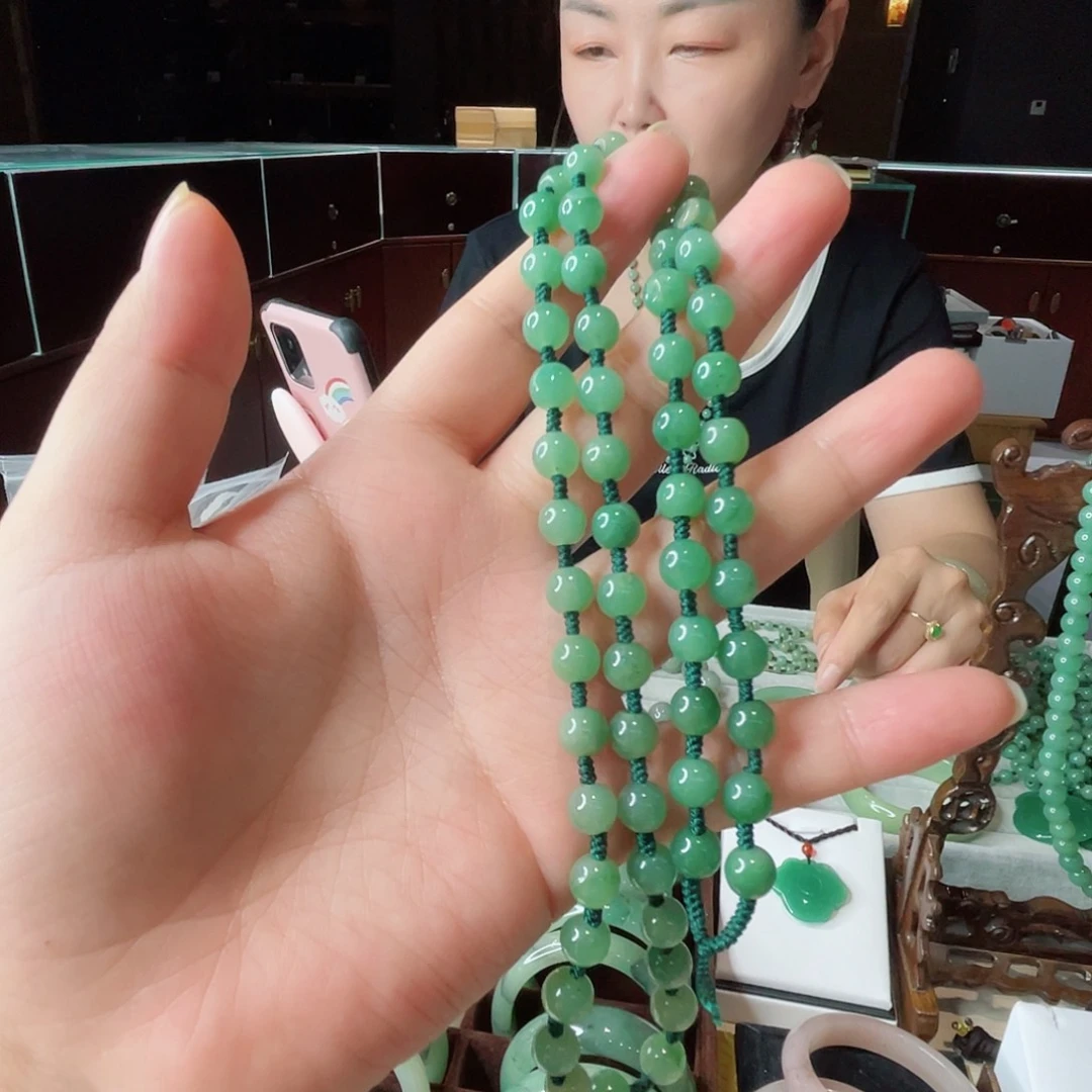 密玉（石英质玉）未镶嵌颈饰6.5