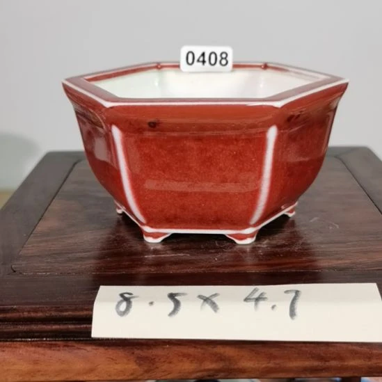陶手工手绘大德堂釉盆