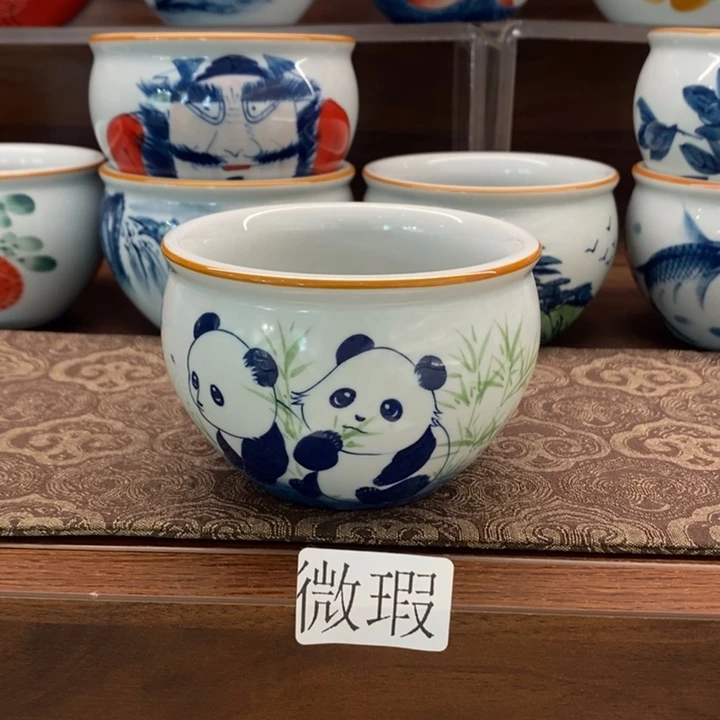 釉下老陶泥手工绘制