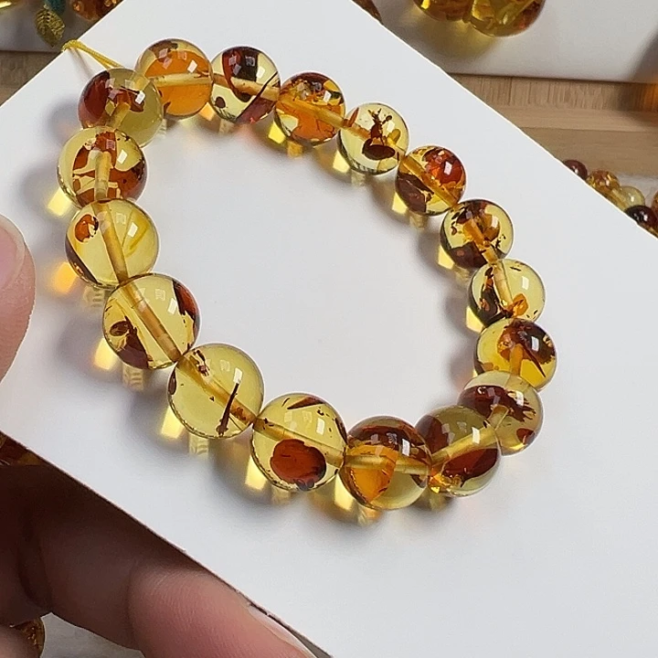 琥珀（花珀）未镶嵌项圈