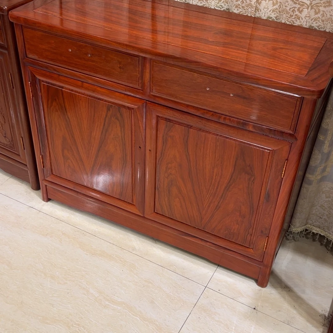 用***6花梨木类柜类家具刺猬紫檀餐边柜1米