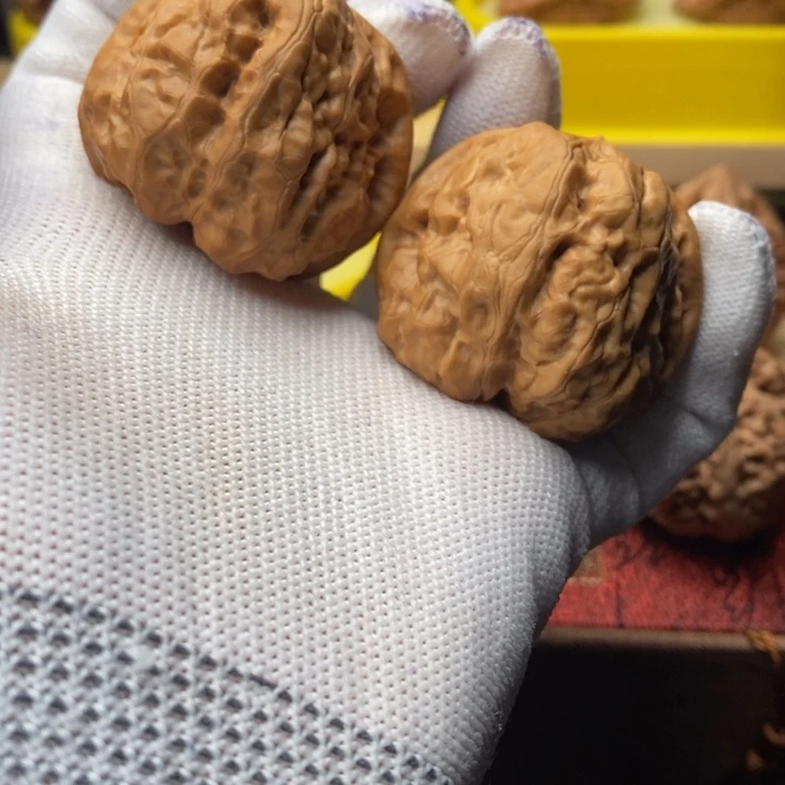 文玩核桃把件蛤蟆头微修精品对43