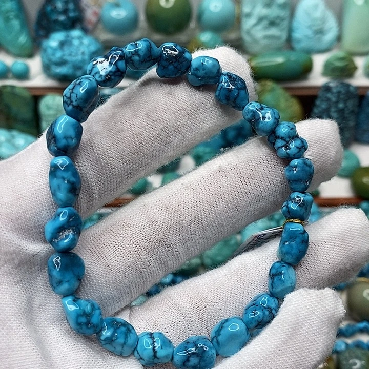 绿松石未镶嵌天然原矿 地大质检