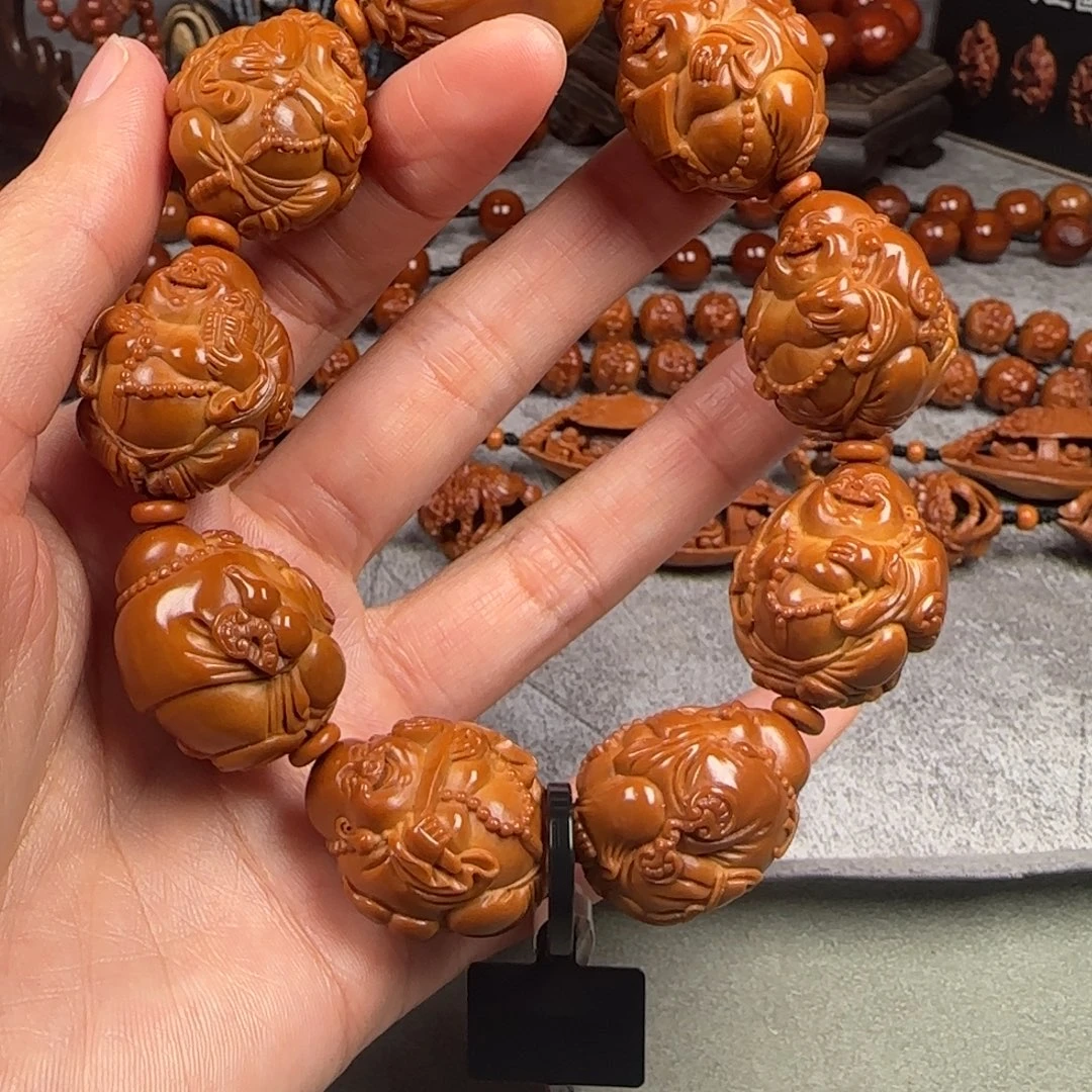 橄榄核手串/手链2.3尺寸八宝弥勒手串