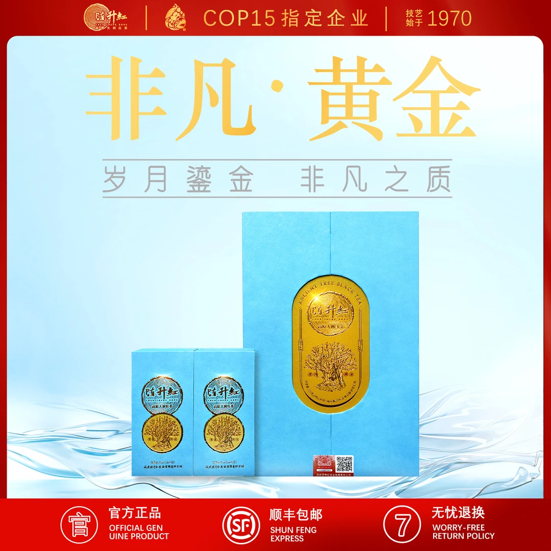 陈升红红茶非凡黄金100g高原大树红茶高档礼盒
