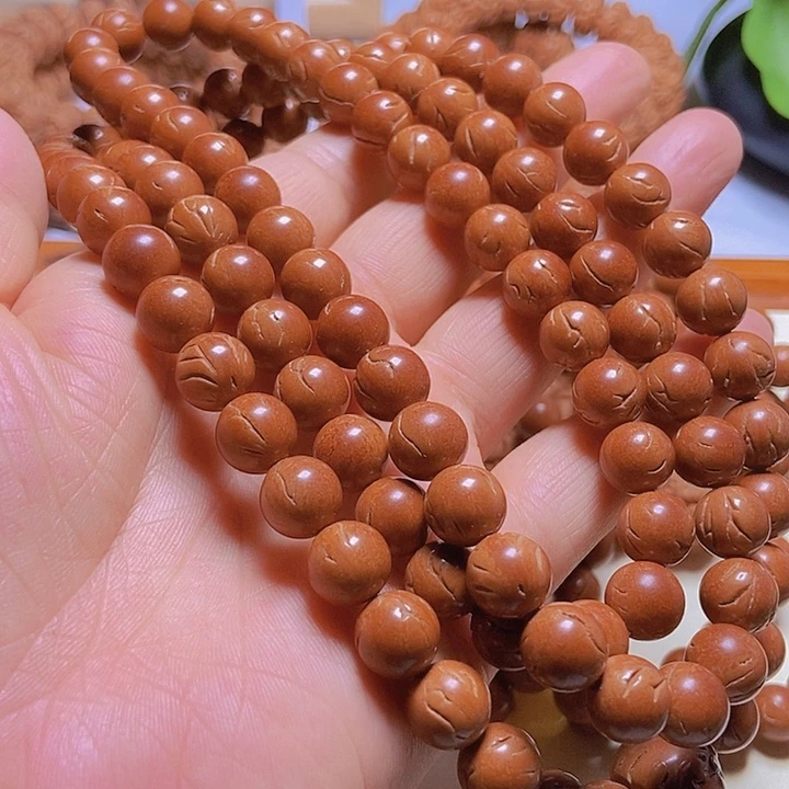 桃核手串武*龙纹桃核