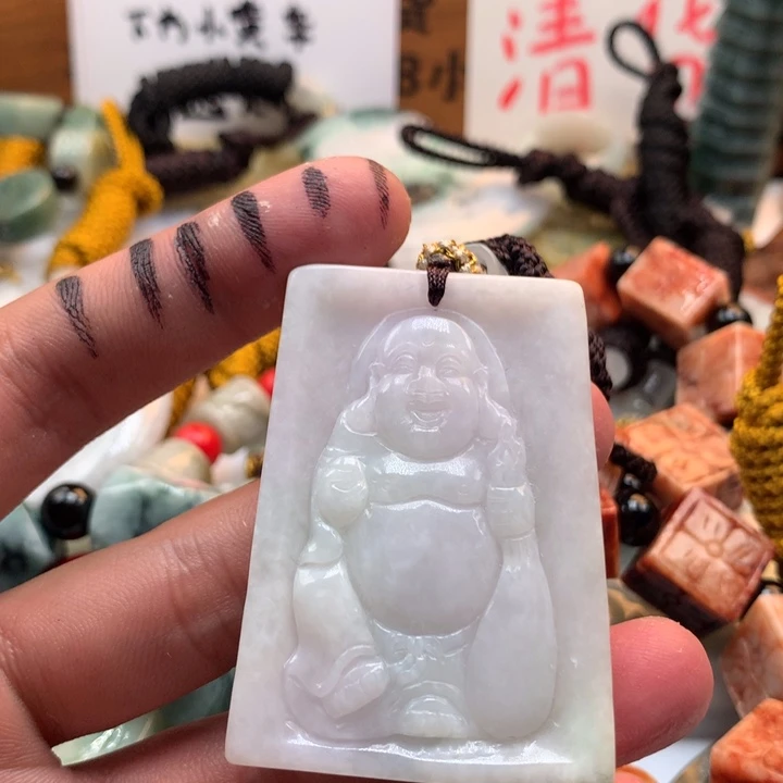 翡翠未镶嵌颈饰保真天然a货翡翠