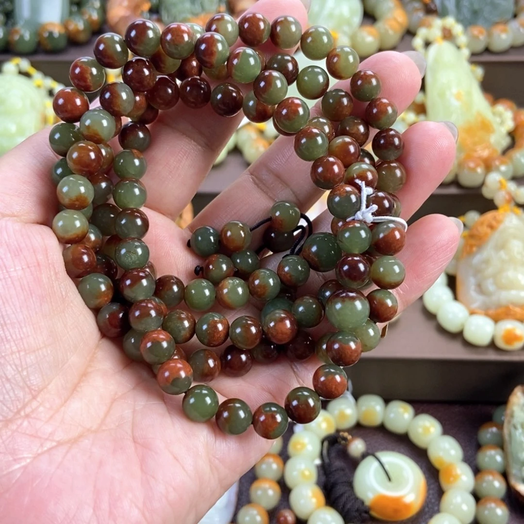 哇***塞未镶嵌手串透闪石质玉
