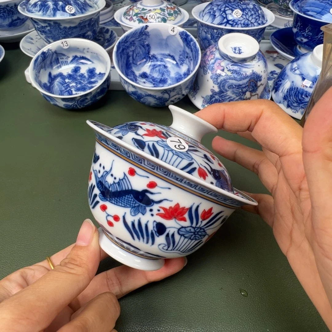 景德镇纯手工纯手绘茶具木木79
