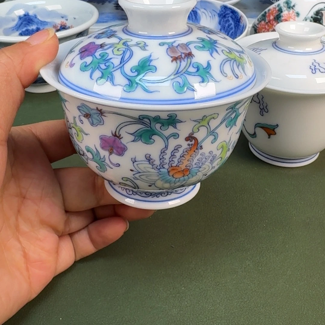 陶景德镇纯手绘茶具圆圆219