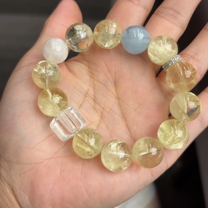 未镶嵌手链水晶黄阿塞