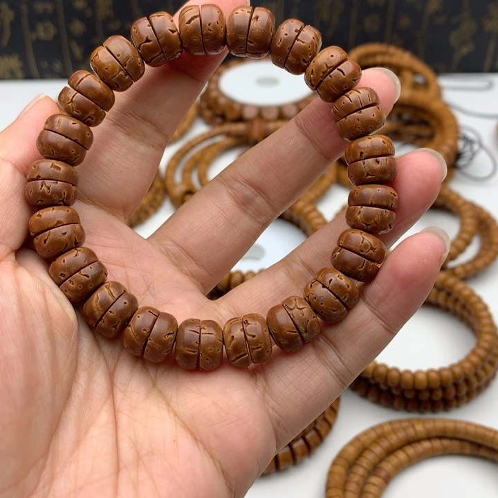 桃核吊坠核壁汉堡单圈