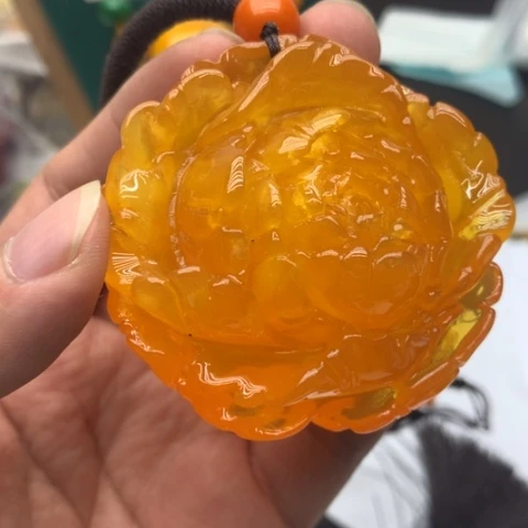 琥珀颈饰未镶嵌C75