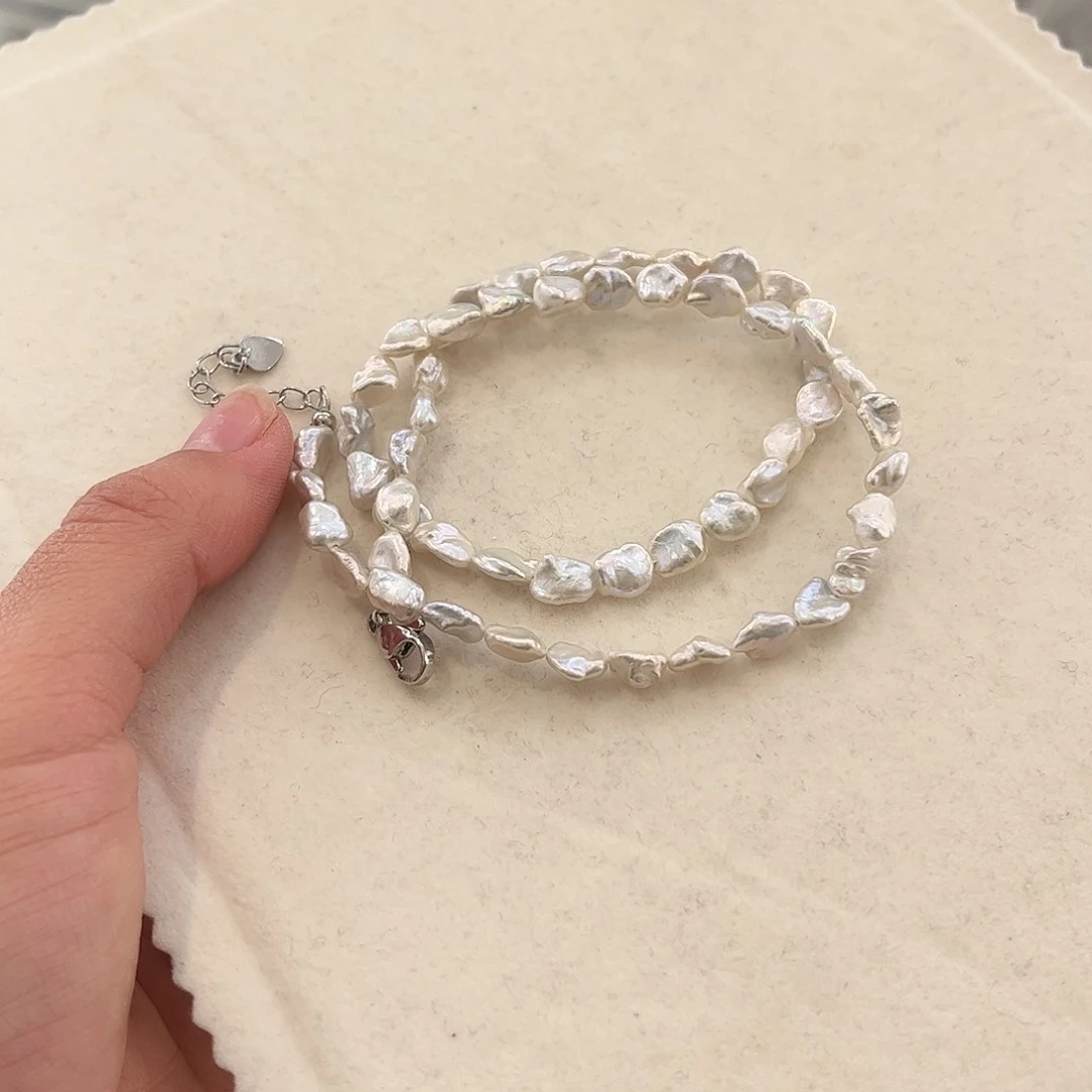 淡水珍珠颈饰合金