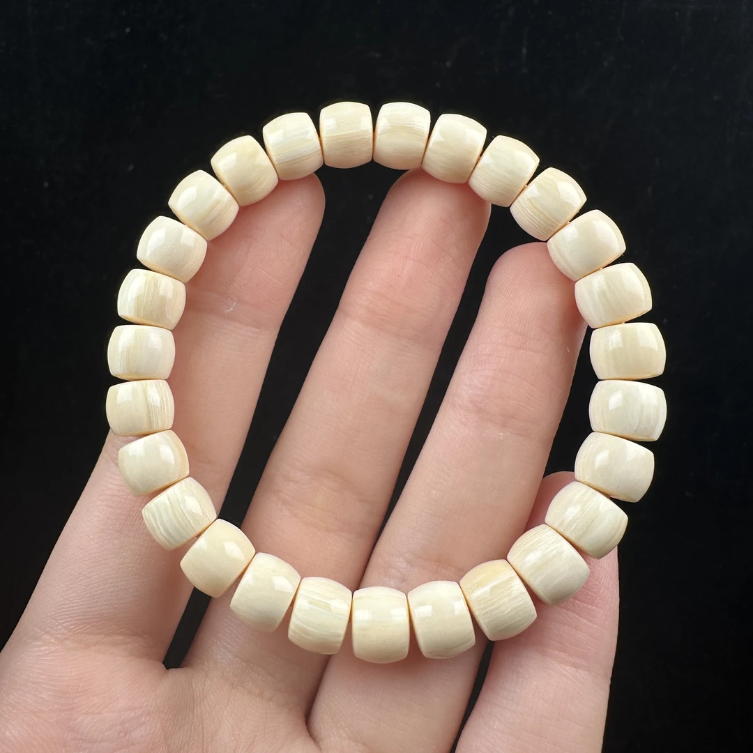 U49-86天然猛犸 芝士皮单圈8*7mm一物一图 假一罚十