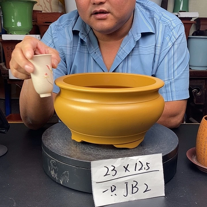 紫砂花盆货号一只JB2