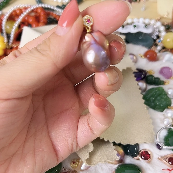 南红玛瑙银S925镶嵌颈饰