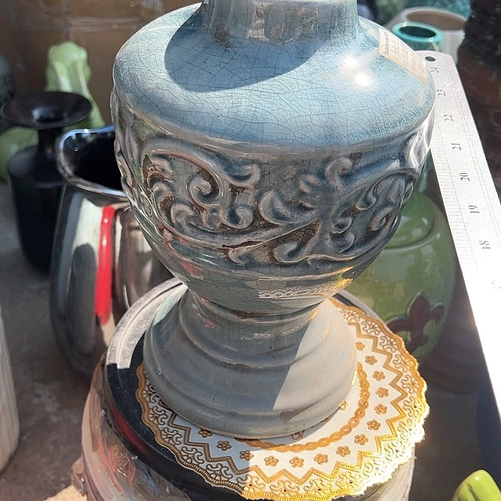 摆件高26口6公分微瑕捡漏