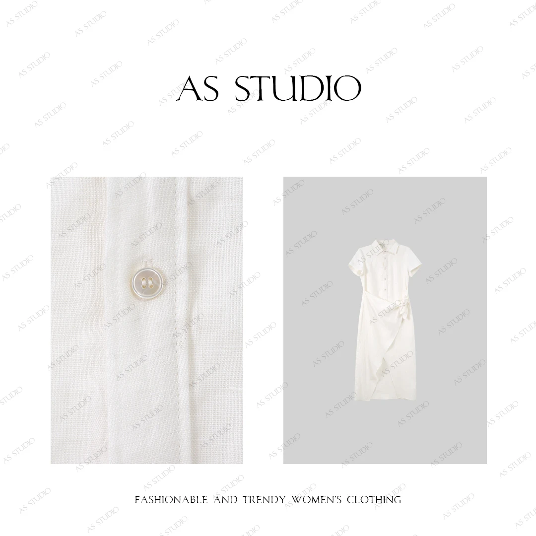 【AS拉夫裙】25新原创经典老钱风Polo裹身式连衣裙AS25XLYQ00920