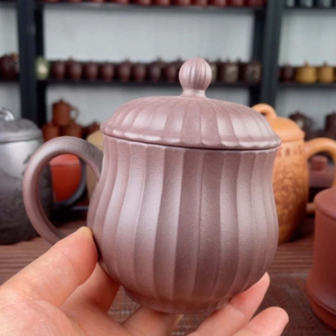 【闪购商品】茶杯紫砂宜兴原矿紫砂盖杯微瑕