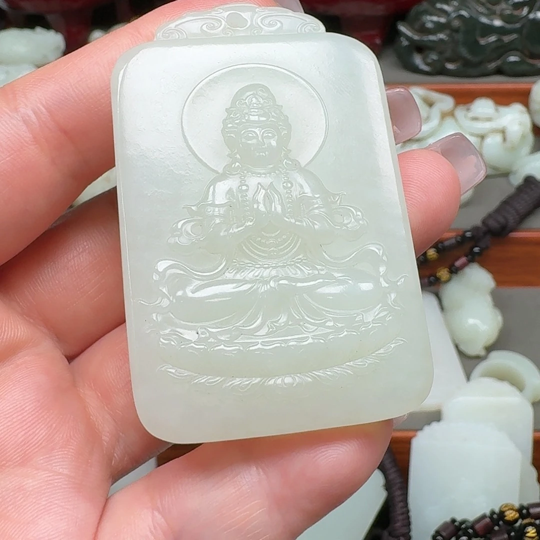 天***意和田玉未镶嵌挂件