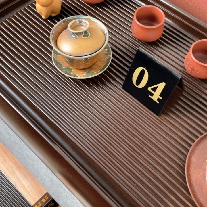 *****紫色圆边电木茶盘