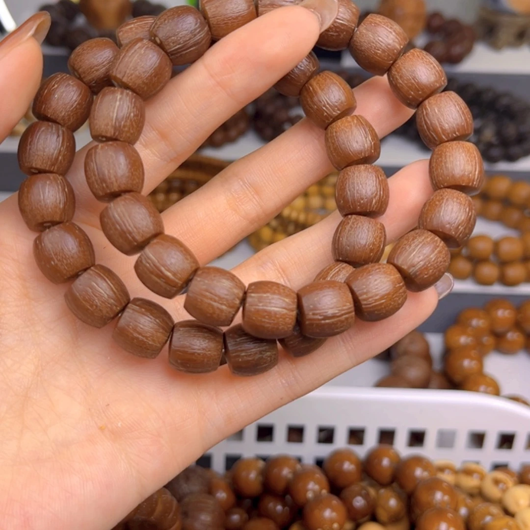 紫金鼠手串原皮直切半实心小尺寸