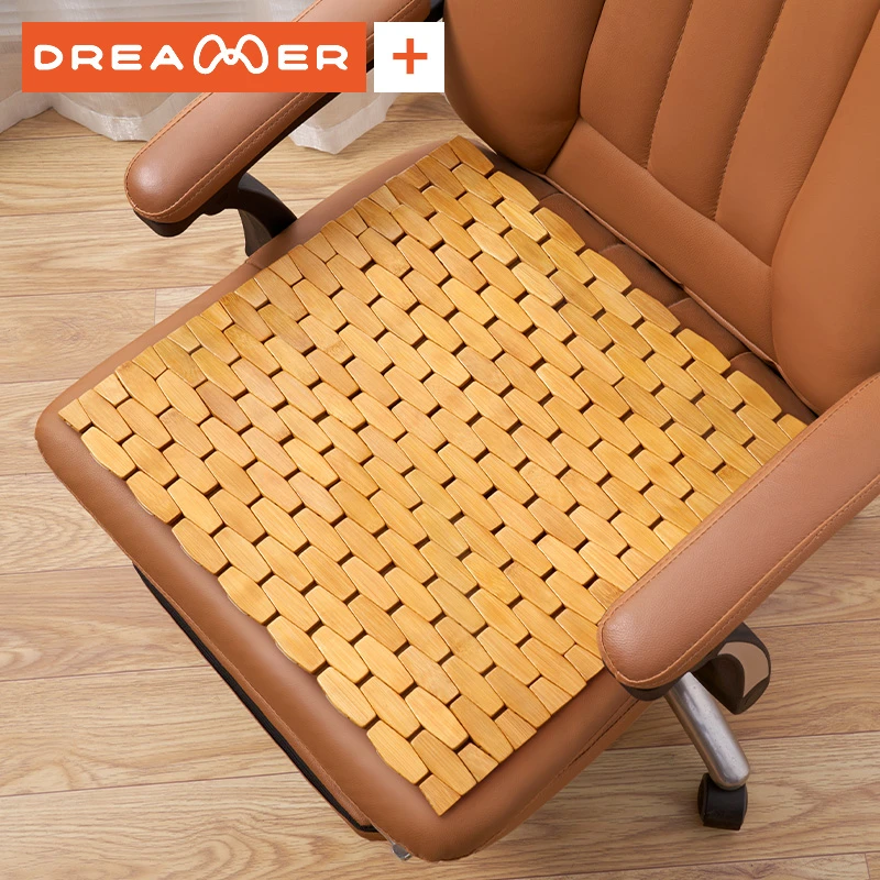 知梦人坐垫麻将竹垫办公椅子垫夏季屁垫汽车凉垫夏天透气竹子座垫