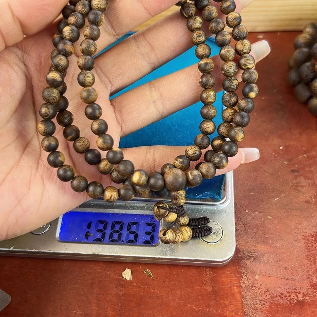 沉香沉香碎屑卡6圆珠多圈13g