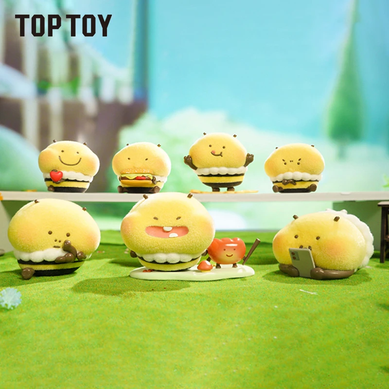 TOPTOY小蜜蜂蜜蜜系列手办盲盒桌面车载摆件学生礼物可爱创意装饰